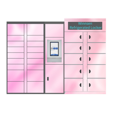 Smart Frozen Refrigerated Automated Locker Touch Screen Service Eggs Lockers
