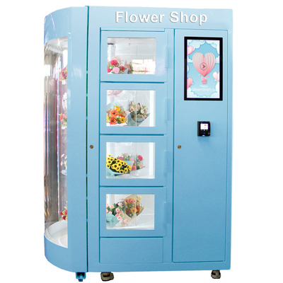 60HZ باقات مستشفى آلة بيع الزهور 19 بوصة مع درجة حرارة قابلة للتعديل