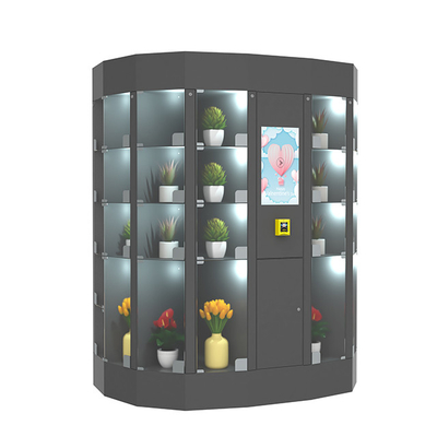 آلة بيع خزانة الزهور الطازجة 240 فولت مع نظام التبريد بالتبريد