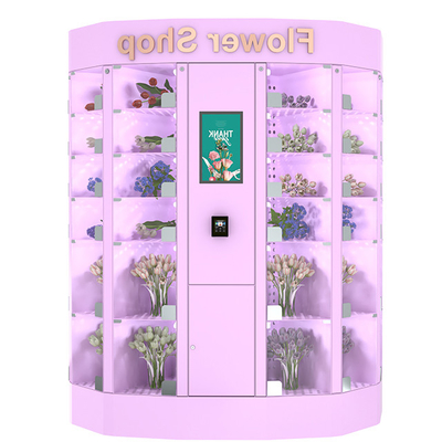 آلة تبريد خزانة بيع الزهور الطازجة الجافة 18.5 بوصة