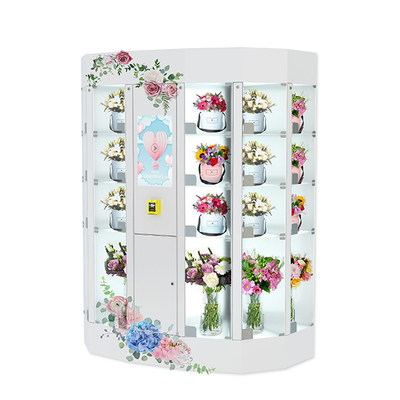 آلة تبريد خزانة بيع الزهور الطازجة الجافة 18.5 بوصة
