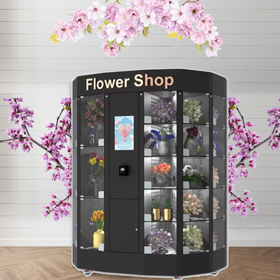 نظام تبريد ذكي للثلاجة خزانة بيع الزهور مقاس 22 بوصة بكفاءة عالية