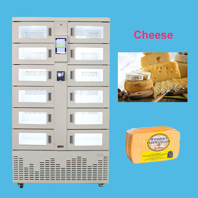 خزانة بيع مع درجة حرارة الغرفة المبردة لتخزين الجبن المعبأة التسليم السريع