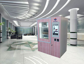 النبيذ الاحمر آلة البيع التلقائي مع 22 &amp;quot;شاشة تعمل باللمس الإعلان والمصعد