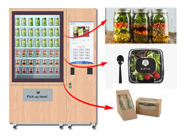 آلة بيع سلطة عصير Winnsen ، نظام غذائي صحي لبيع الخزائن مع نظام الرفع