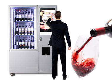 فاخر مصعد النبيذ آلة البيع مع شاشة كبيرة للإعلان نظام التحكم عن بعد