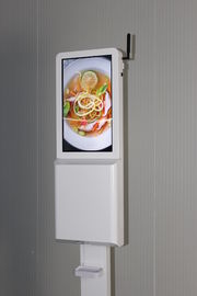 موزع صابون أوتوماتيكي مع شاشة عرض LCD للإعلانات الرقمية