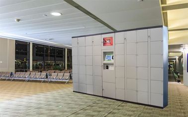 محطة قطار معدنية لتخزين مدرسة القطار في المطار العام مع وصول أقفال ذكية بطاقة الائتمان