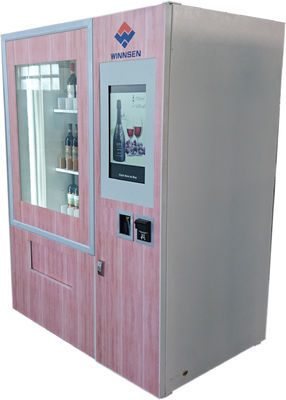 النبيذ الاحمر آلة البيع التلقائي مع 22 &amp;quot;شاشة تعمل باللمس الإعلان والمصعد