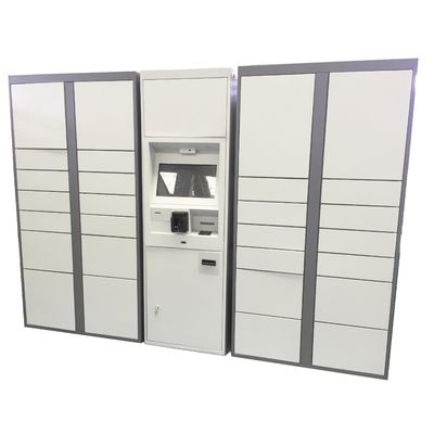 خزانات تخزين الأمتعة الذكية للتخزين مع وظائف إعلانية للاستخدام الداخلي لمركز التسوق في السوبر ماركت