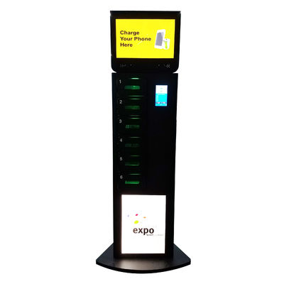محطات شحن الهاتف الخليوي Winnsen 19 بوصة شاشة كبيرة لافتات رقمية على Topa مع جهاز الدفع
