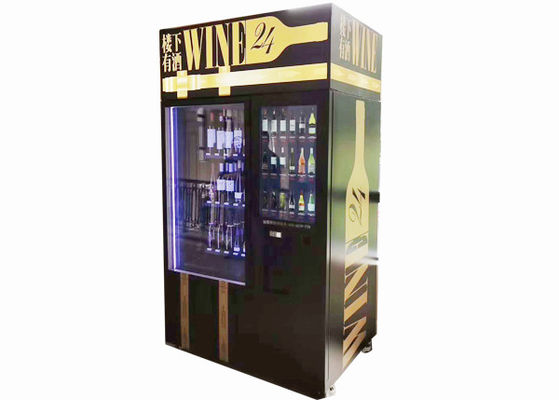 مصعد مخصص إلكترونيات النبيذ الشمبانيا آلة البيع مع 22/32 شاشة تعمل باللمس