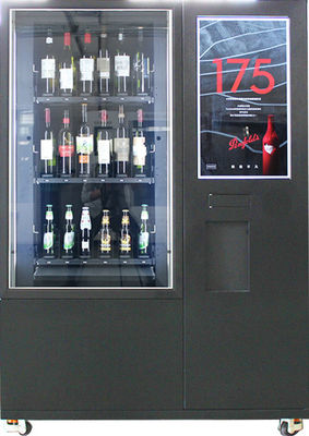 كبير شاشة تعمل باللمس زجاجة آلة البيع والنبيذ مع منصة عن بعد وعملة فاتورة متقبل