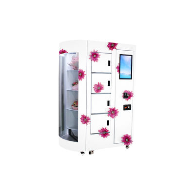 آلة بيع الزهور الطازجة ذات الخدمة الذاتية مع نافذة شفافة للتحكم عن بعد تعرض نظام التبريد