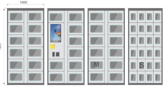عملة فاتورة متقبل بطاقة الائتمان Android Vending Lockers