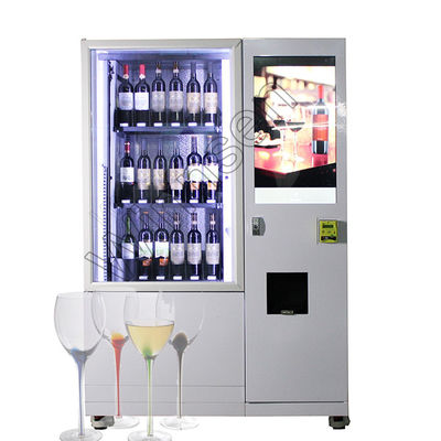 آلة بيع النبيذ متعددة اللغات الذكية مع مصعد الثلاجة