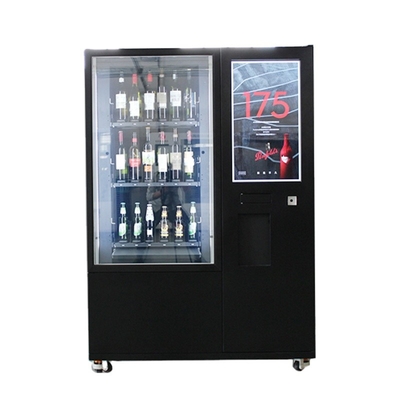 آلة بيع ويسكي زجاجة بيرة النبيذ الأحمر مع نظام رفع المصعد