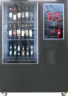 آلة بيع زجاجة سلطة مع قارئ بطاقة نظام الدفع رمز الاستجابة السريعة