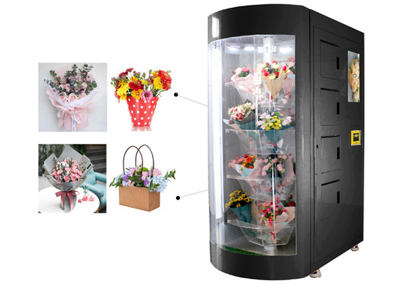 آلة بيع باقة الزهور الطازجة الآلية مع المرطب