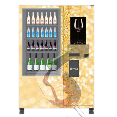 22 بوصة التفاعلية شاشة تعمل باللمس آلة البيع الإلكترونية للمشروبات الشمبانيا النبيذ الفوار روح البيرة