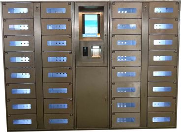 جودة  Stainless Steel Vending Locker With LED Lights And Transparent Doors Remote Control Function مصنع