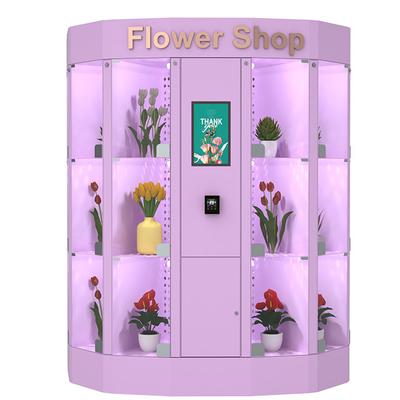 آلة بيع الزهور آمنة وفعالة 120V مع مجموعة متنوعة واسعة