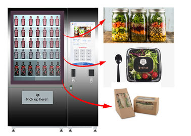 الغذاء الصحي بيع الخزانة ، آلة بيع صلاد مع نظام التحكم عن بعد