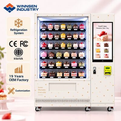 جودة Winnsen No Drop Elevator Delivery Cake Vending Machine Protects Soft Bread مصنع