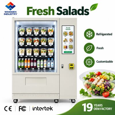 جودة Winnsen Commercial Salad Vending Machine Self Service Healthy Food 24 Hour Retail مصنع