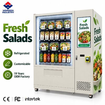 جودة Winnsen Smart Salad Vending Machine 22 Inch Advertising Screen Touch Display مصنع