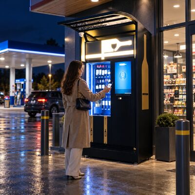 جودة Winnsen Smart Wine Vending Machine 24 Hour Unattended Cashless Card QR Payment Options مصنع