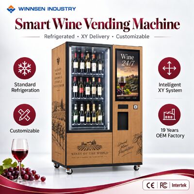 جودة Winnsen Self Service Wine Vending Machine for Airports Hotels Shopping Malls Chilled Retail مصنع