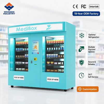 جودة Winnsen Dual Pharmacy Vending Machine Large Capacity Medicine Kiosk for Hospital Pharmacy مصنع