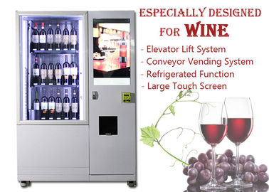 التلقائي الذكي النبيذ الوسائط المتعددة آلة البيع مع نظام المصعد ، كشك بيع العصير البيرة