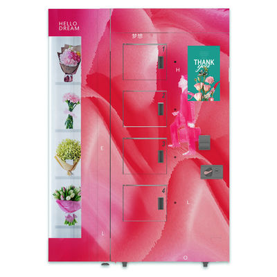 OEM ODM Fresh LCD Flower Vending Machine مع رف شفاف