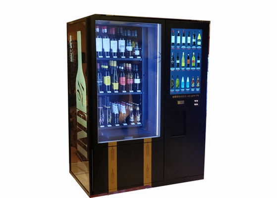 22 بوصة تعمل باللمس آلة البيع النبيذ الأحمر ، بيع آلة بيع الثلاجة التلقائي